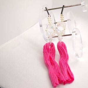 Crystal & Pearl Beaded Earrings